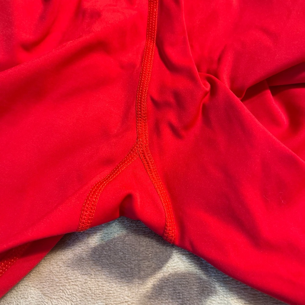 Celestine High Rise Scarlet Ruffle Leggings - Picture 15 of 15